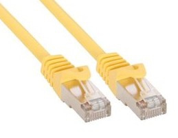 InLine&reg; Patchkabel, U/UTP, Cat.5e, gelb, 1m