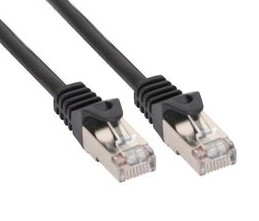 InLine&reg; Patchkabel, U/UTP, Cat.5e, schwarz, 0,5m