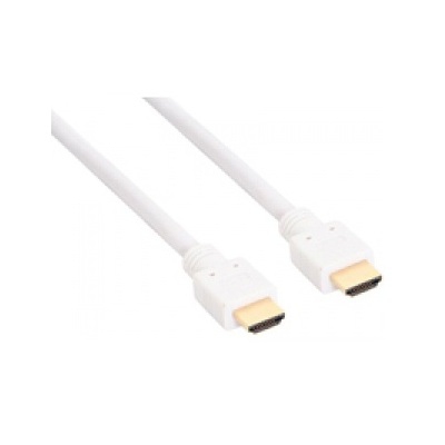 InLine® HDMI Kabel, High Speed HDMI® Cable, Stecker / Stecker, verg. Kontakte, weiß, 5m