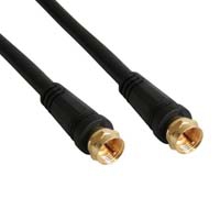 InLine� SAT-Anschlusskabel, 2x geschirmt mit Filter, 2x F-Stecker, >85dB, schwarz, 2m