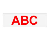 Brother Gloss Laminated Labelling Tape - 12mm, Red/Clear
