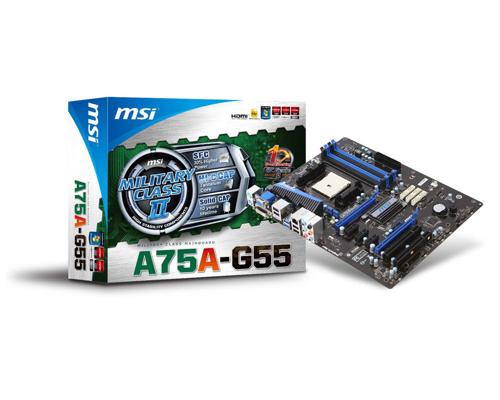 A75A-G55 FM1 A75 ATX