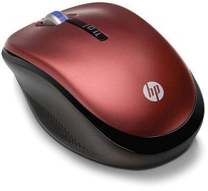 HP 2.4GHz Wireless Optical (Red) Mobile Mouse