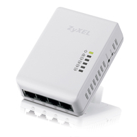 Zyxel Powerline adapter, 4x 10/100/1000, 500 Mbps
