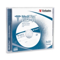 CD-R  Verbatim 700MB 10pcs Pack 52x Medidisc Dicom Compliant