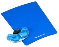 Fellowes Handballenauflage Health-V mit Mauspad Crystalsblau