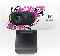 Logitech HD Webcam C270 Floral Foray Black