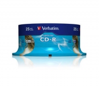 CD-R  Verbatim 700MB 25pcs Pack 52x Spindel Lightscribe