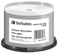 Verbatim 50PK 4.7GB Thermal 16X DVD-R SP