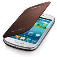 Samsung Galaxy S3 Mini Flip Cover Amber Brown