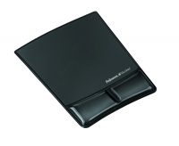 Fellowes Handgelenkauflage Health-V mit Mauspad Crystalsschwarz
