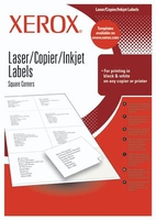 003R97408 Xerox Labels Laser/Copier Square Corners 24 per sheet 100 Sheets Per Pack -Xerox01