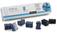 5 B�tonnets ColorStix Cyan + 2 Noirs gratuits - Phaser 850 pour    XEROX PHASER 840/850/860
