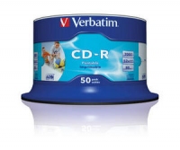 CD-R  Verbatim 700MB 50pcs Pack 52x Spindel azo wide printab ret