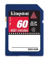 Kingston IN 4GB (60 MIN) CLASS 4 SDHC