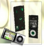 Silicon case for ipod nano black