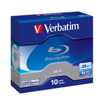 Verbatim BD-R SL 4X 25GB 10PACK SC
