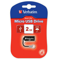 Verbatim 2GB Micro USB Drive Black