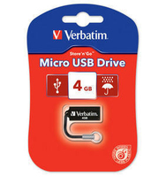 Verbatim 4GB Micro USB Drive Black