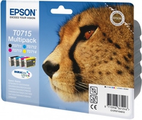 Epson Multipack C,M,Y,K T0715 Inchiostro DURABrite Ultra