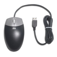 HP USB OPTICAL MOUSE CARBONITE/SILVER
