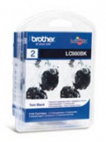 Brother LC-980BKBP2DR 2 X BK