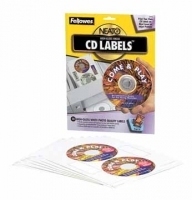 Fellowes Etiketten CD/DVD, glanz
