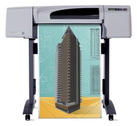 HP Designjet 500 Plus 24-in Roll Printer stampante grandi formati Colore 1200 x 600 DPI 610 x 1067 mm