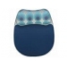 Fellowes Geometrix Gel Mousepad/Wrist Rest- Blue Circles