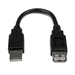 Photo STARTECH             StarTech.com Câble d'extension USB 2.0 de 15cm - Rallonge USB A vers A - M/F