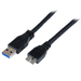Photo STARTECH             StarTech.com Câble Certifié USB 3.0 A vers Micro B 1 m - M/M - Câble Micro USB 3.0 SuperSpeed
