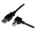 Photo STARTECH             StarTech.com Câble USB 2.0 A vers USB B Coudé à droite Mâle / Mâle pour imprimante - 1 m - Noir