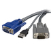 Photo STARTECH             StarTech.com Câble KVM ultrafin 2 en 1 USB VGA - 3 m
