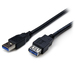 Photo STARTECH             StarTech.com Câble d'extension USB 3.0 SuperSpeed de 2m - Rallonge USB A vers A - M/F - Noir