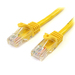 Photo STARTECH             StarTech.com Câble réseau Cat5e UTP sans crochet de 3m - Cordon Ethernet RJ45 anti-accroc - M/M - Ja