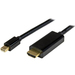 Photo STARTECH             StarTech.com Câble adaptateur Mini DisplayPort vers HDMI de 1 m - M/M - 4K - Noir
