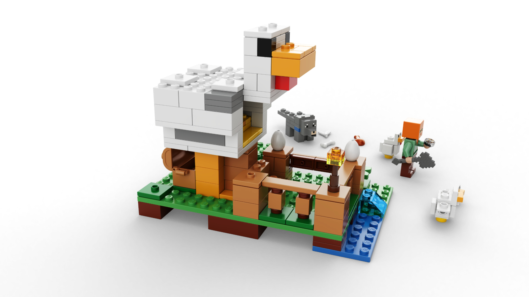Lego Chicken Farm Coop Lego Minecraft Lego Minecraft The Chicken