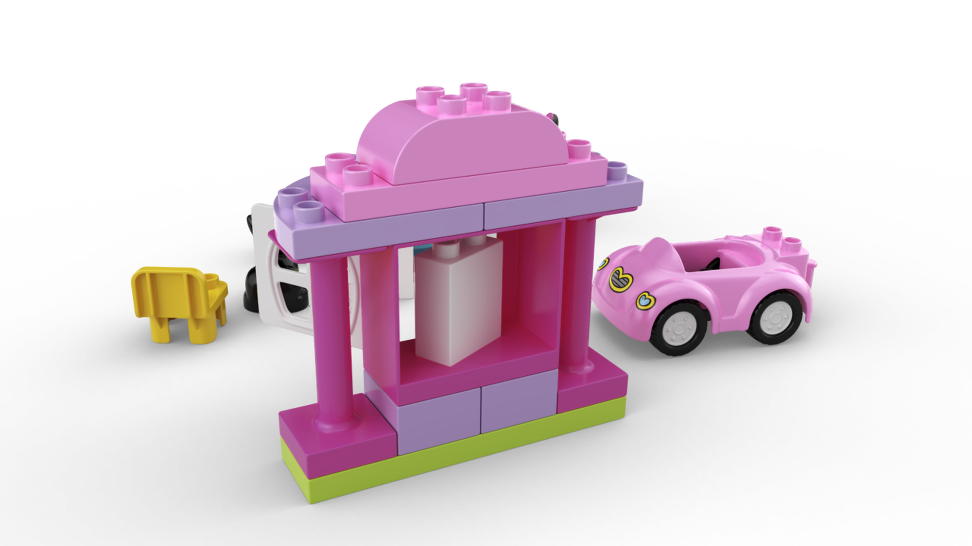 Duplo pink online car