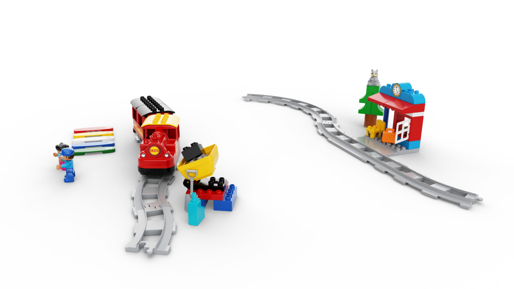 LEGO 10874, 10882, 10872 - Duplo, Train - Steam Train & Track