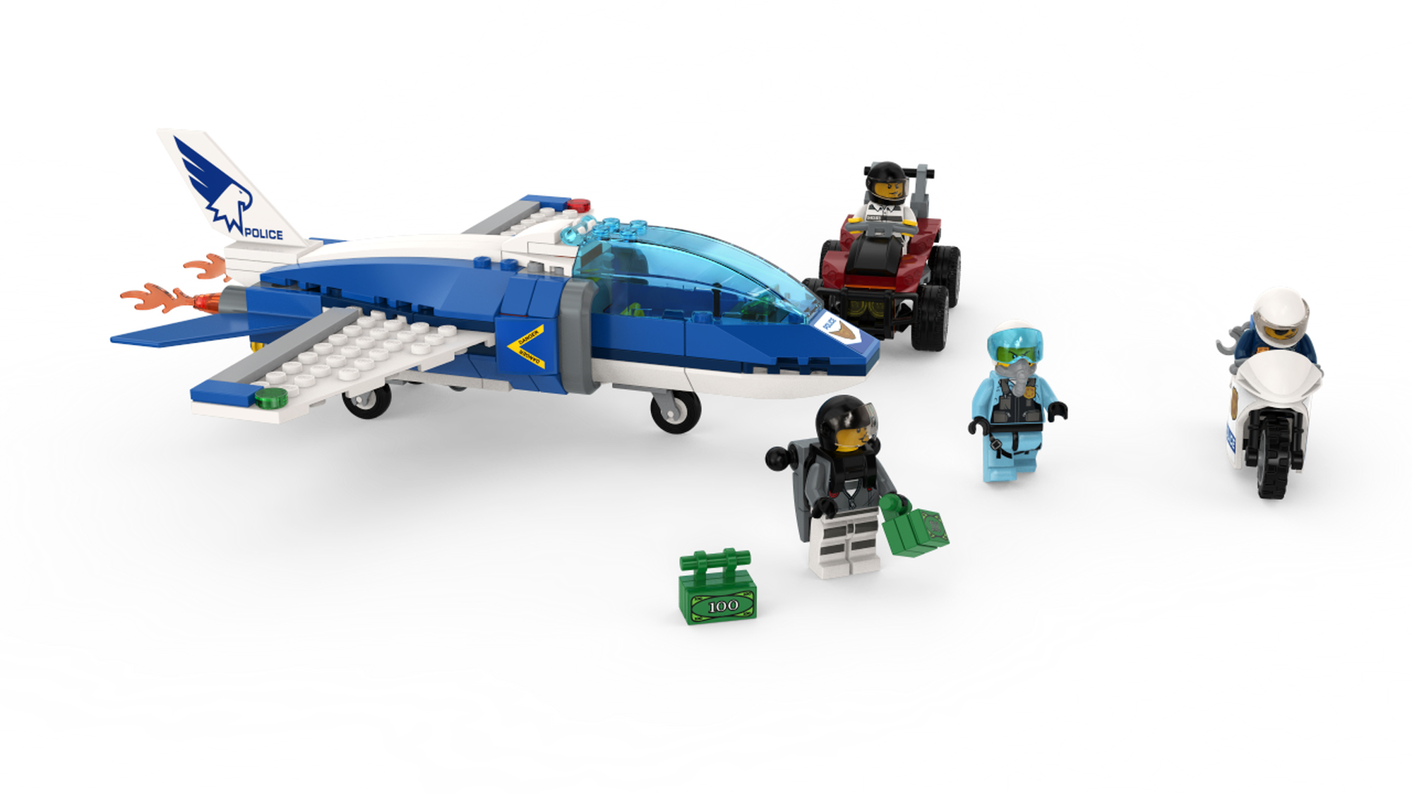 Lego City 60208 Sky Police Parachute Arrest Multicolor
