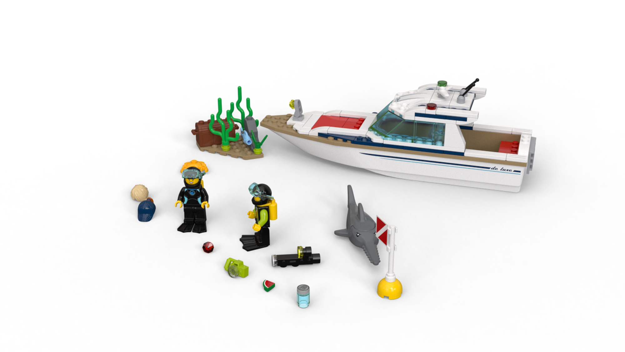 Lego 60221 Lego Houseboat 2019 LEGO® 60221 Diving Yacht ToyPro
