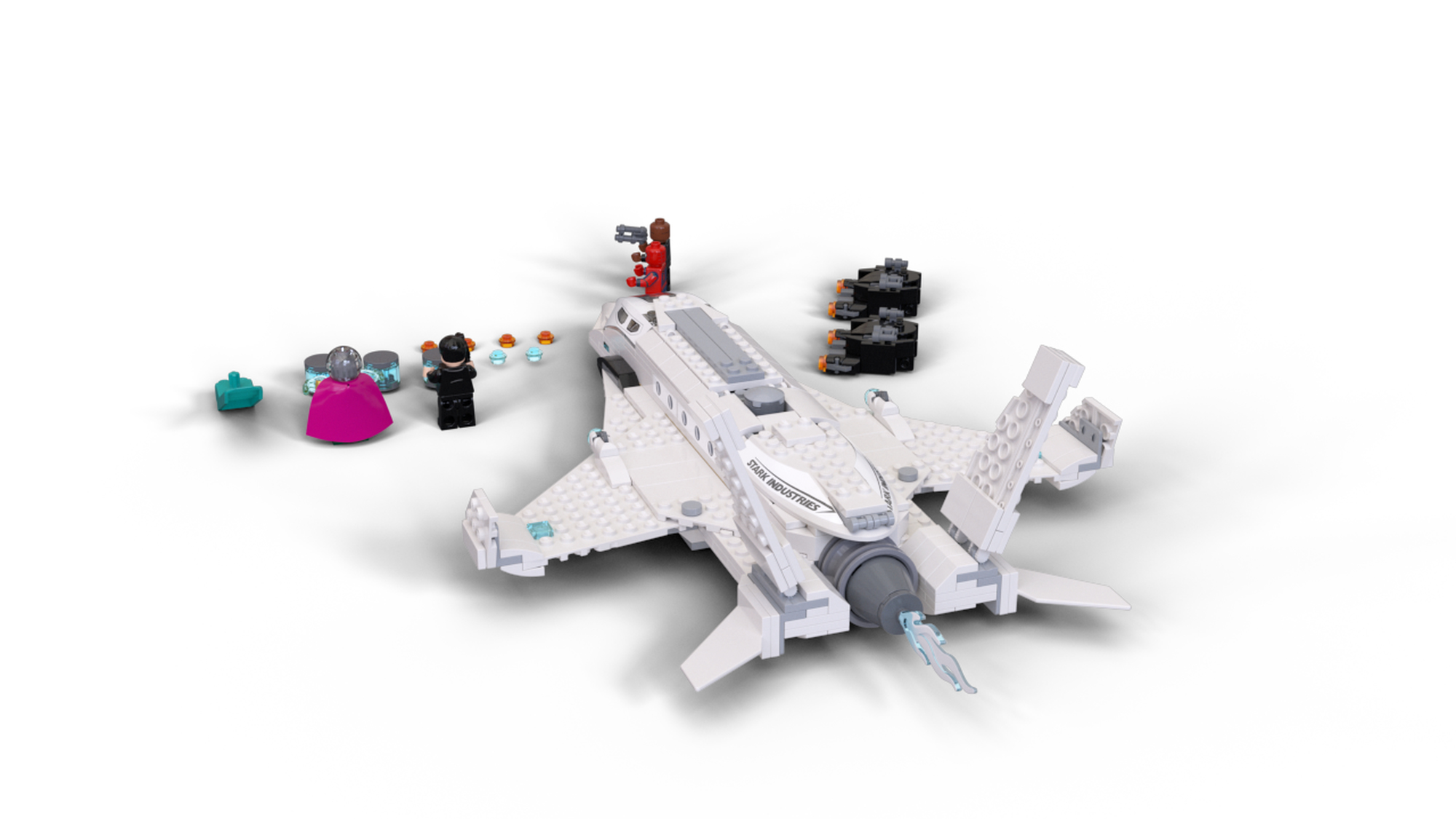 Lego marvel stark jet and the drone attack toy hot sale