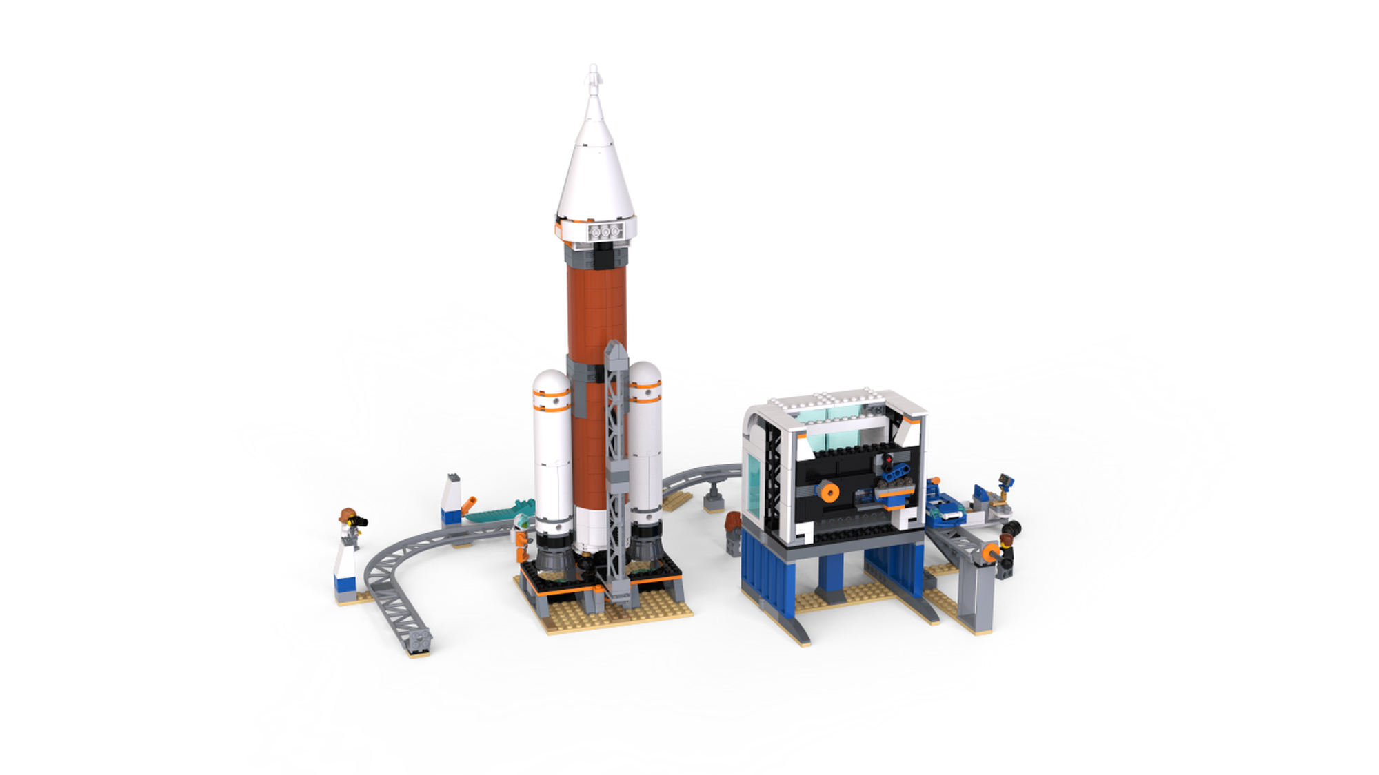 Nasa Lego 60228 City Deep Space Rocket And Launch Control Kit De
