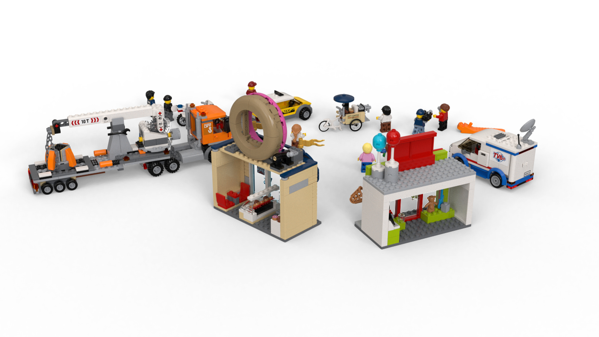 LEGO CITY `` DONUT SHOP + MINIFIGURA ´´ Ref 60233 ORIGINAL LEGO 100X100 EUR  24,95 - PicClick FR