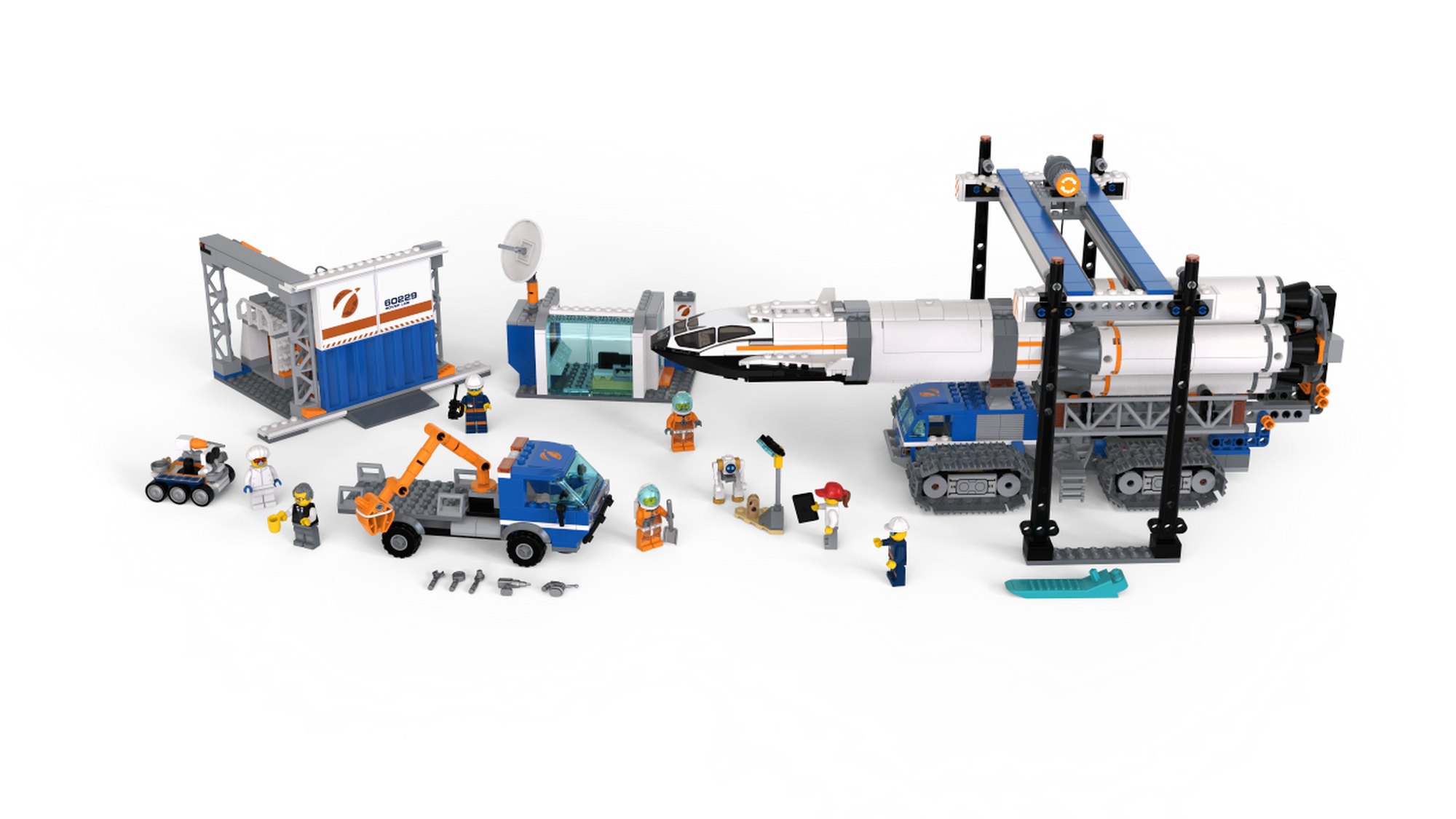 det er alt tvilling overskydende LEGO 60229 Rocket Assembly & Transport | 5702016370492 | BRICKshop - LEGO  en DUPLO specialist