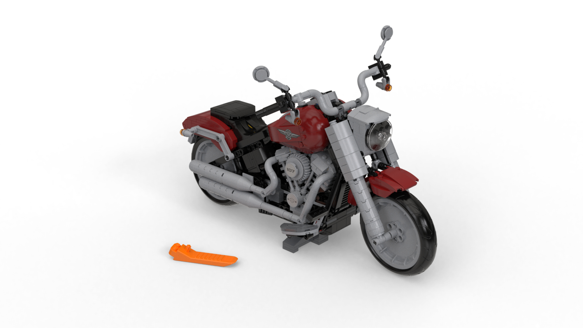Harley-Davidson® Fat Boy® LEGO® Creator Expert Set