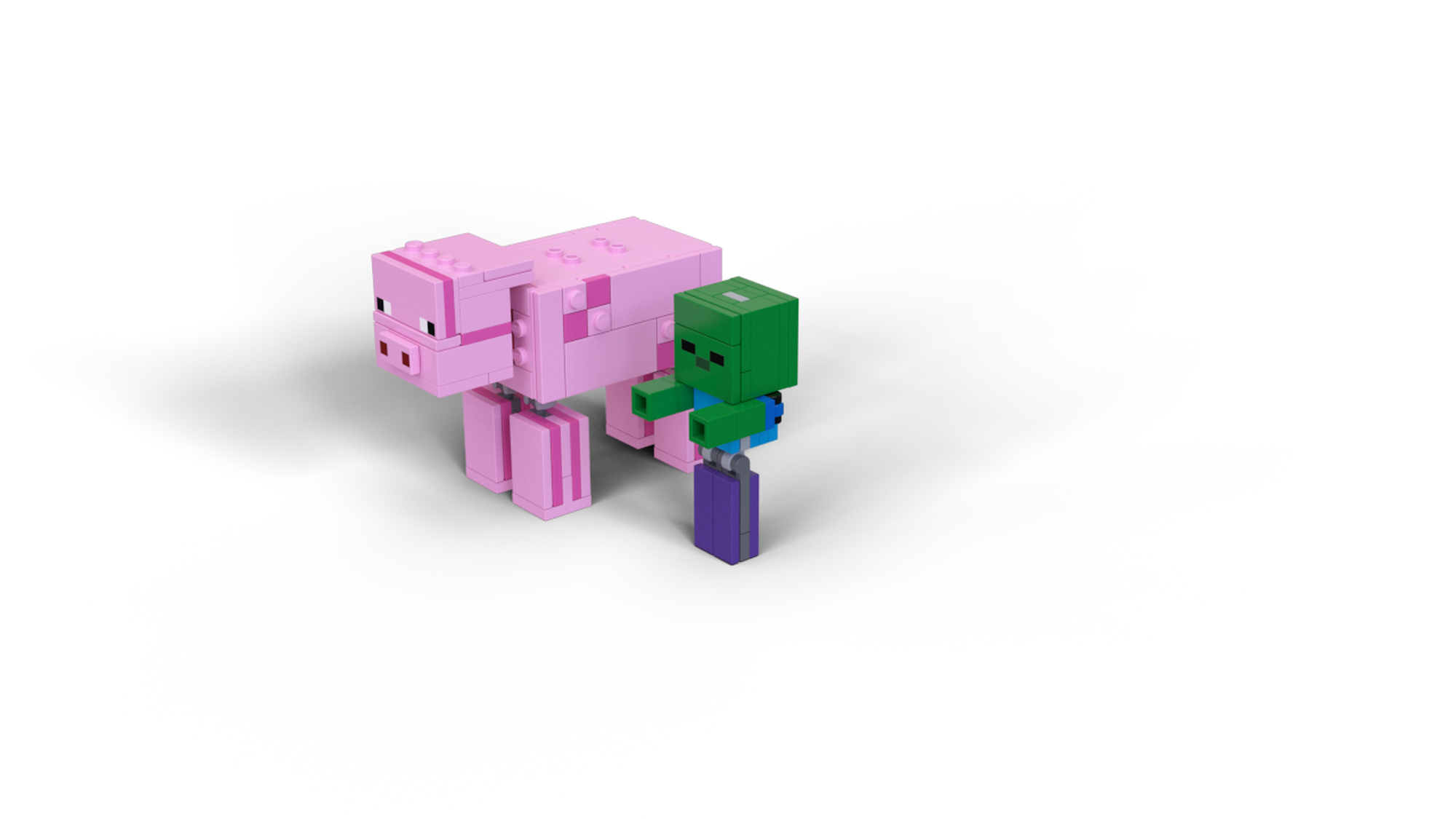 Lego minecraft pig online zombie