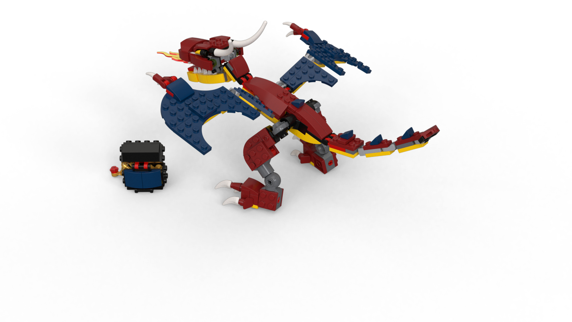  LEGO Creator 3in1 Fire Dragon 31102 Building Kit, Cool