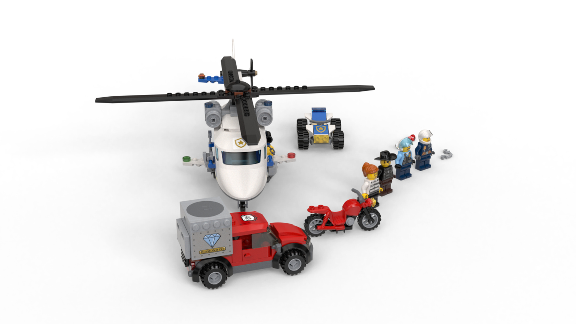 Lego Police Helicopter 60243 Lego City Police Helicopter Chase