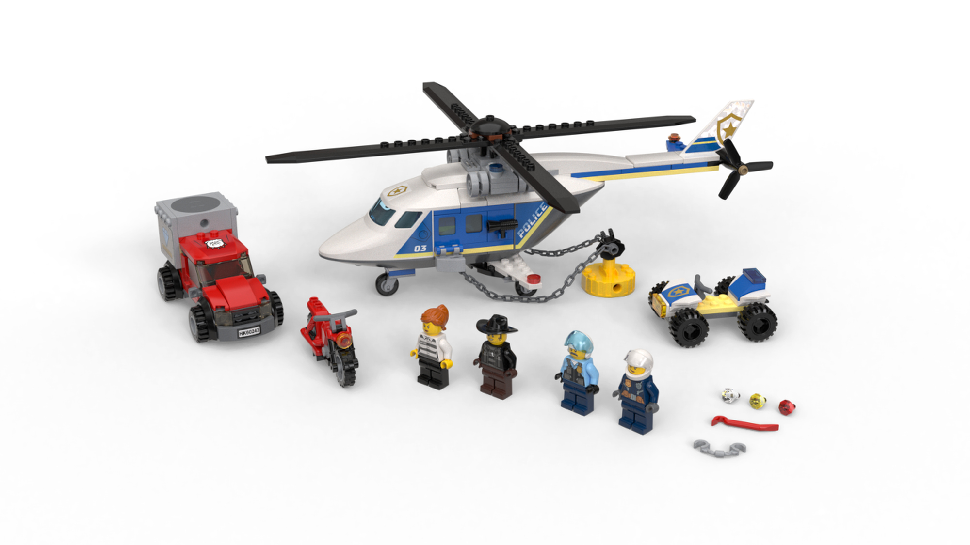 LEGO 60243 Police Helicopter Chase 5702016617771 BRICKshop